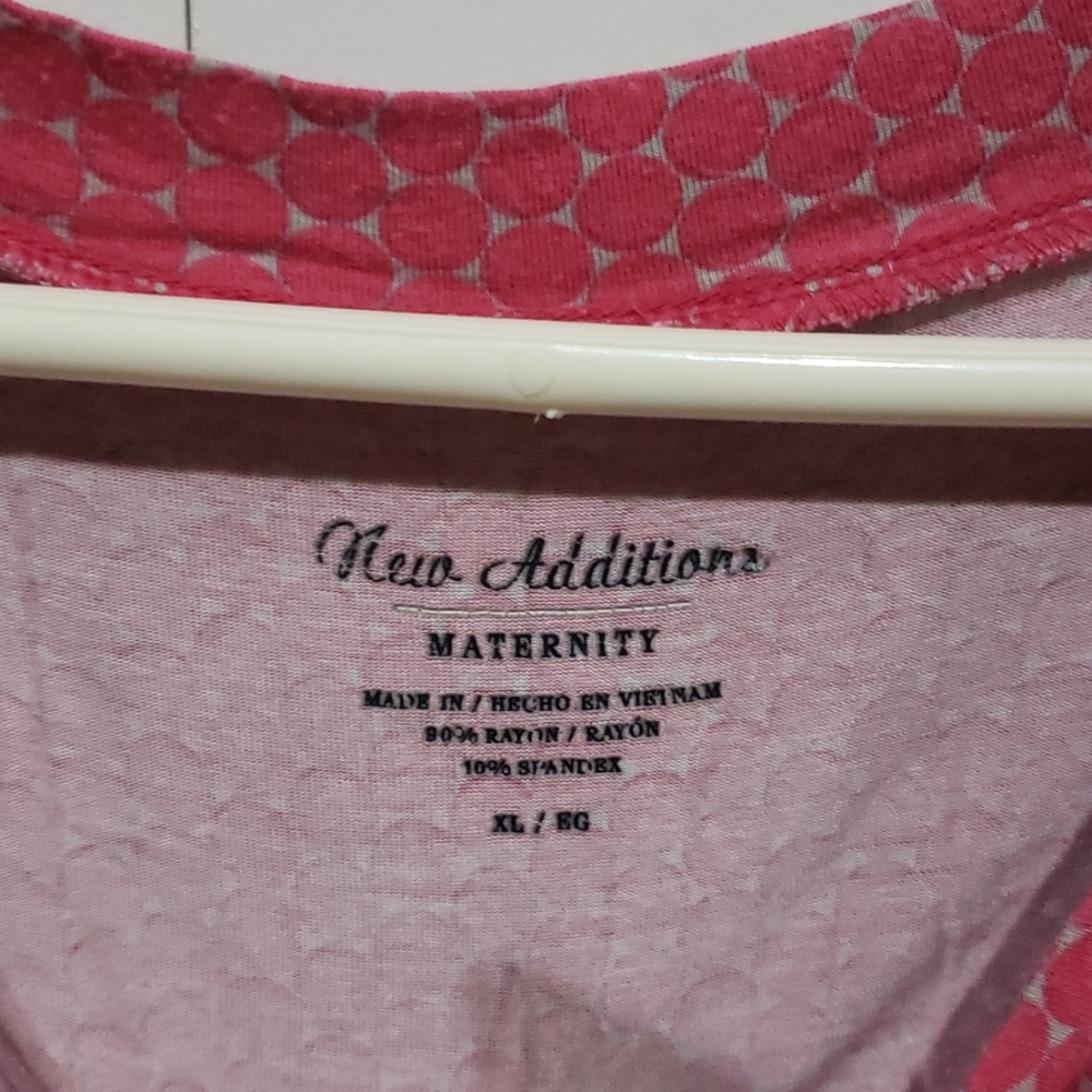 New additions Maternity top pink XL - Picture 3 of 7